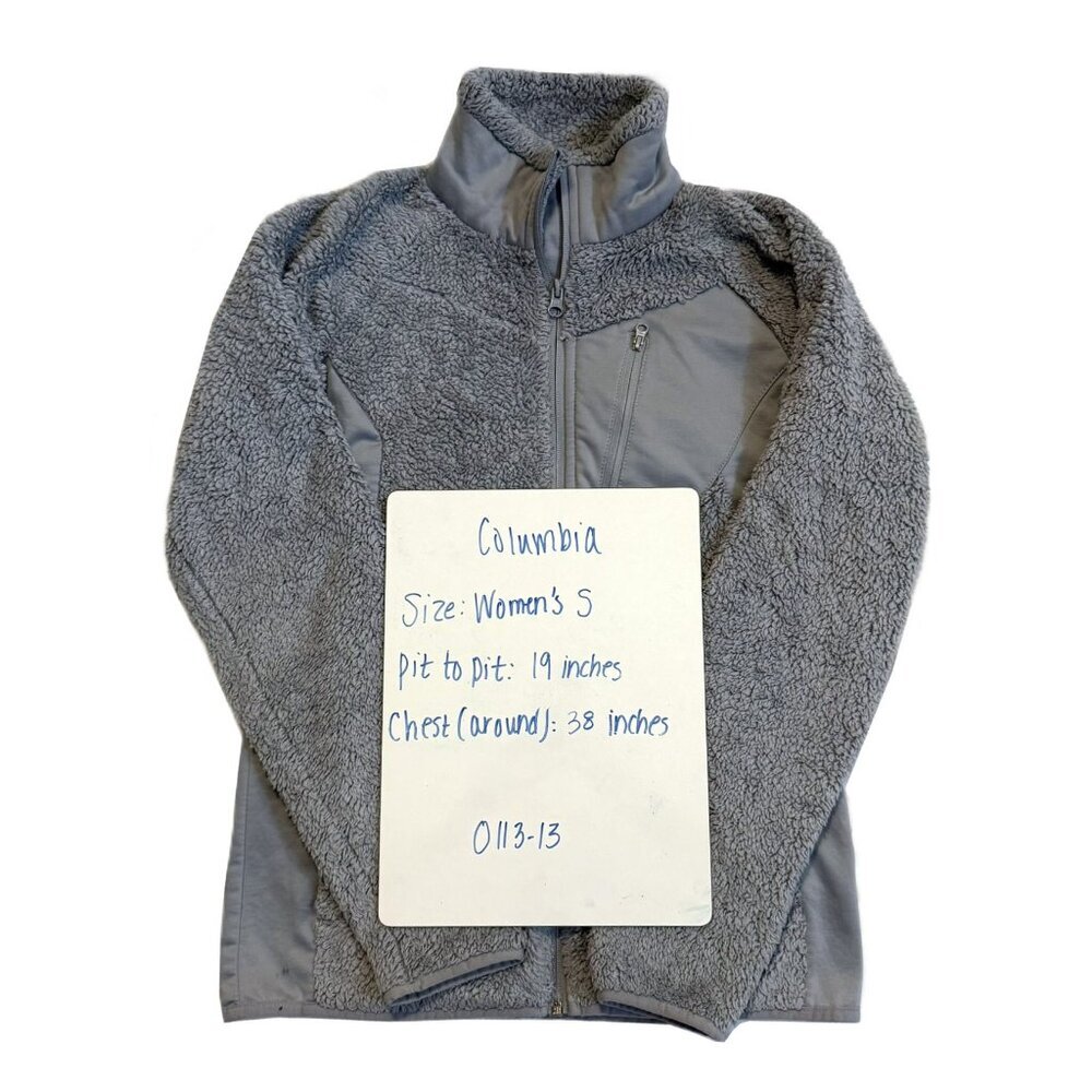 Columbia Women's Size Small Full Zip Fuzzy Jacket - Picture 2 of 4